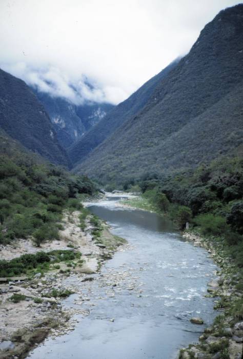 View from highway bridge near launch