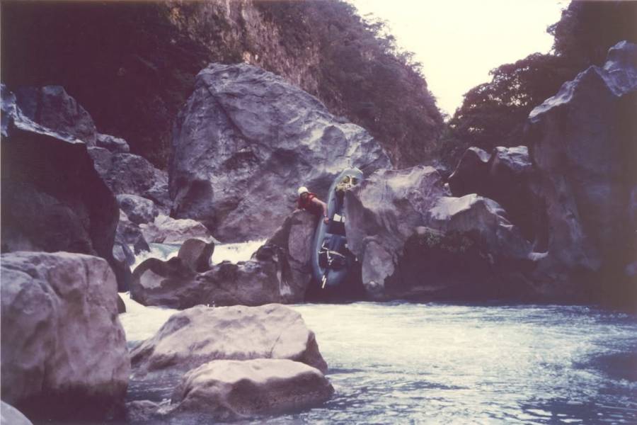 Skirting a tricky drop