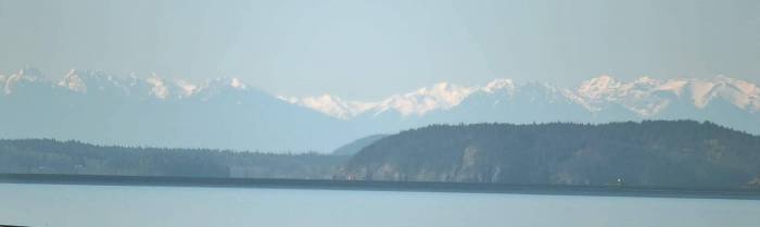 View of Olympics to the Southwest